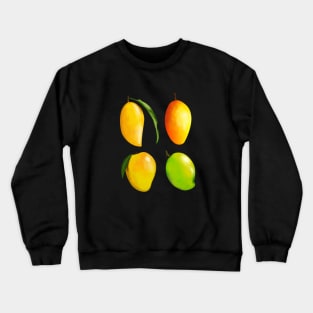 Sweet And Ripe Mangoes Pattern Crewneck Sweatshirt